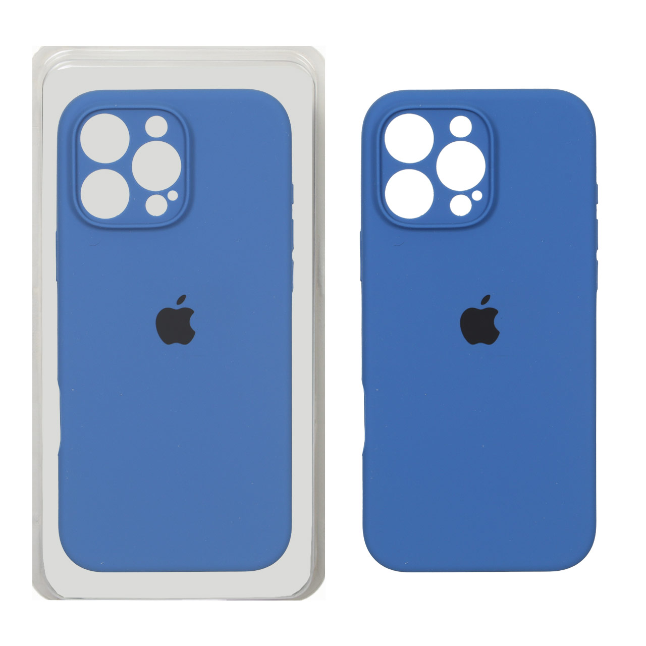 قاب سیلیکونی پاک کنی محافظ لنزدار اورجینال Apple iPhone 16 Pro Max - آبی کد 1 (پک دار) - NTC